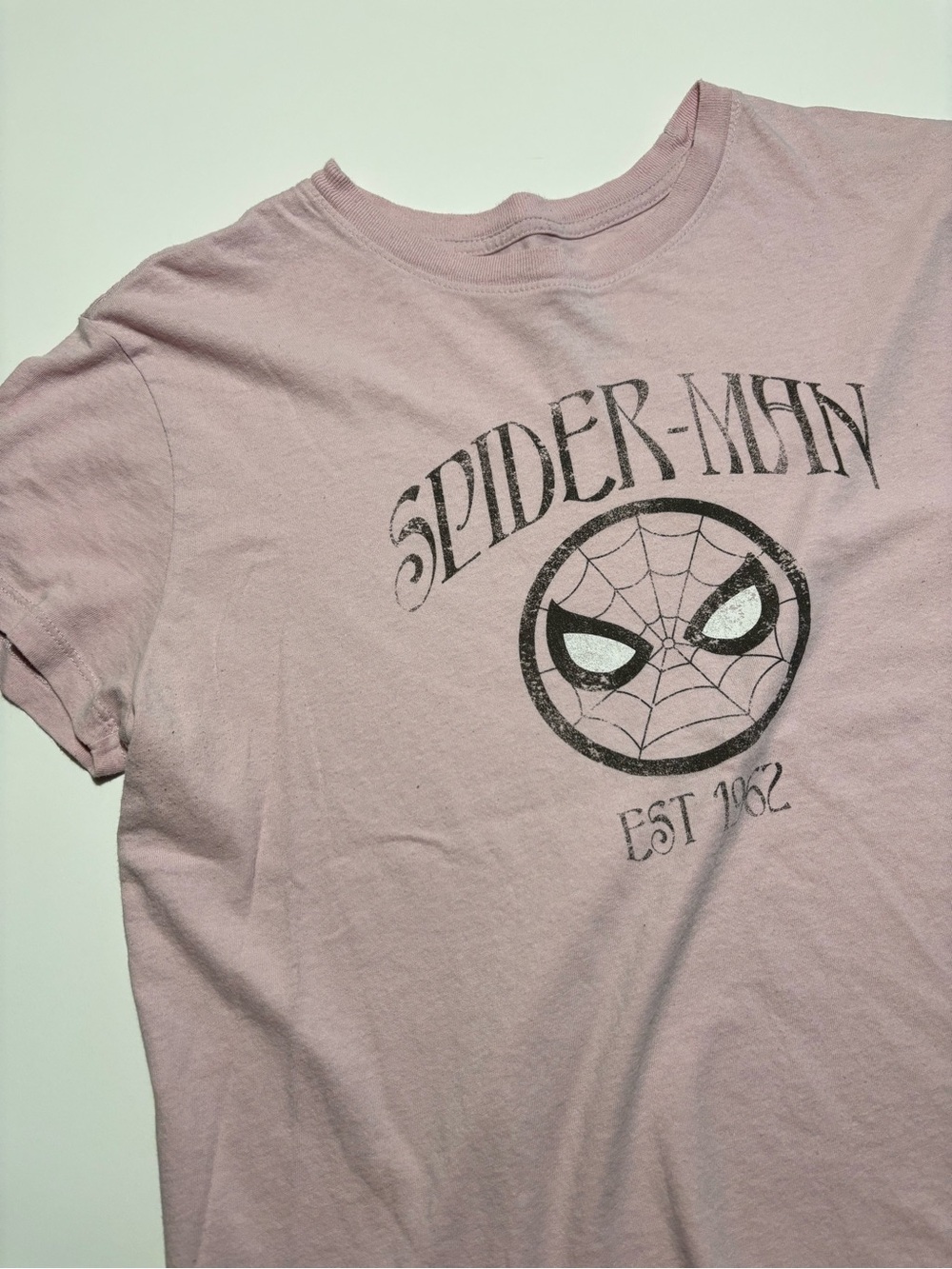 Marvel Pink, Black, & White Spider-Man Graphic Cotton T-Shirt